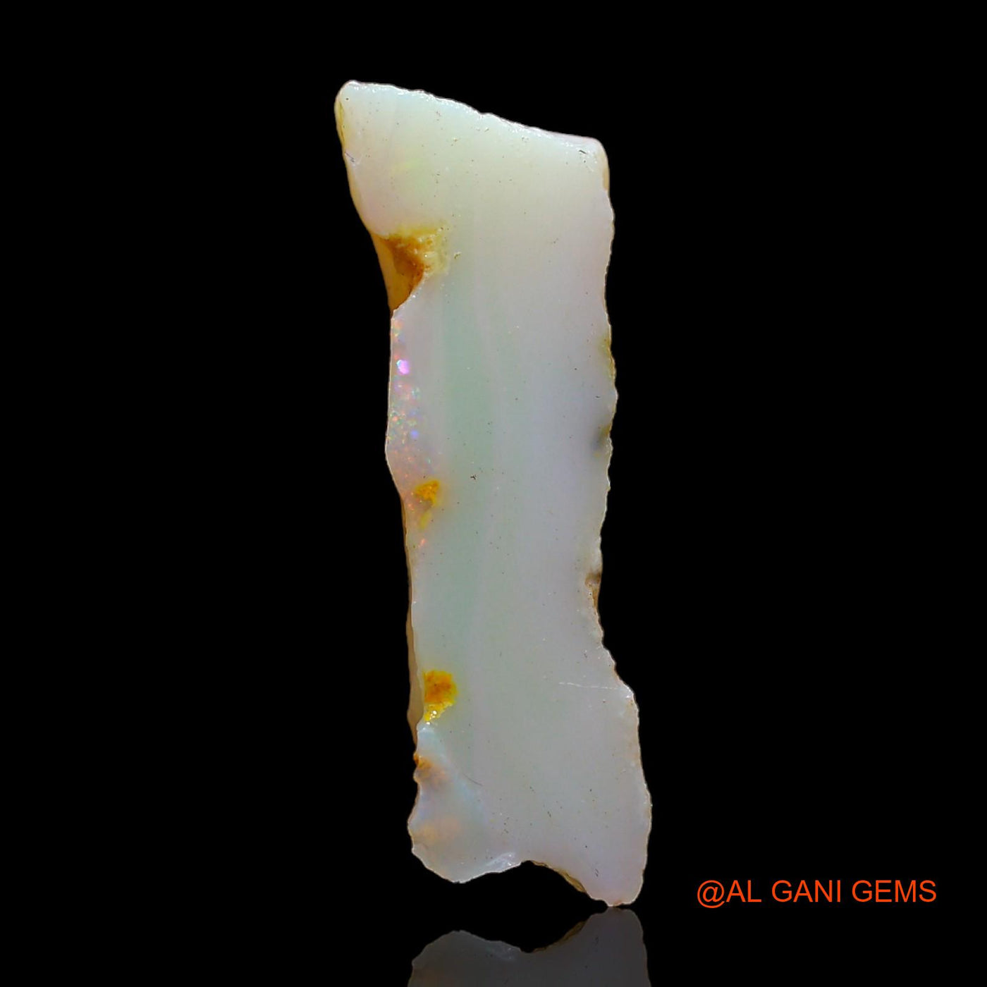 Natural Fire Opal Gemstone 15.00 Cts Loose Fancy Rough From Australia 25x16x6 mm RC-33