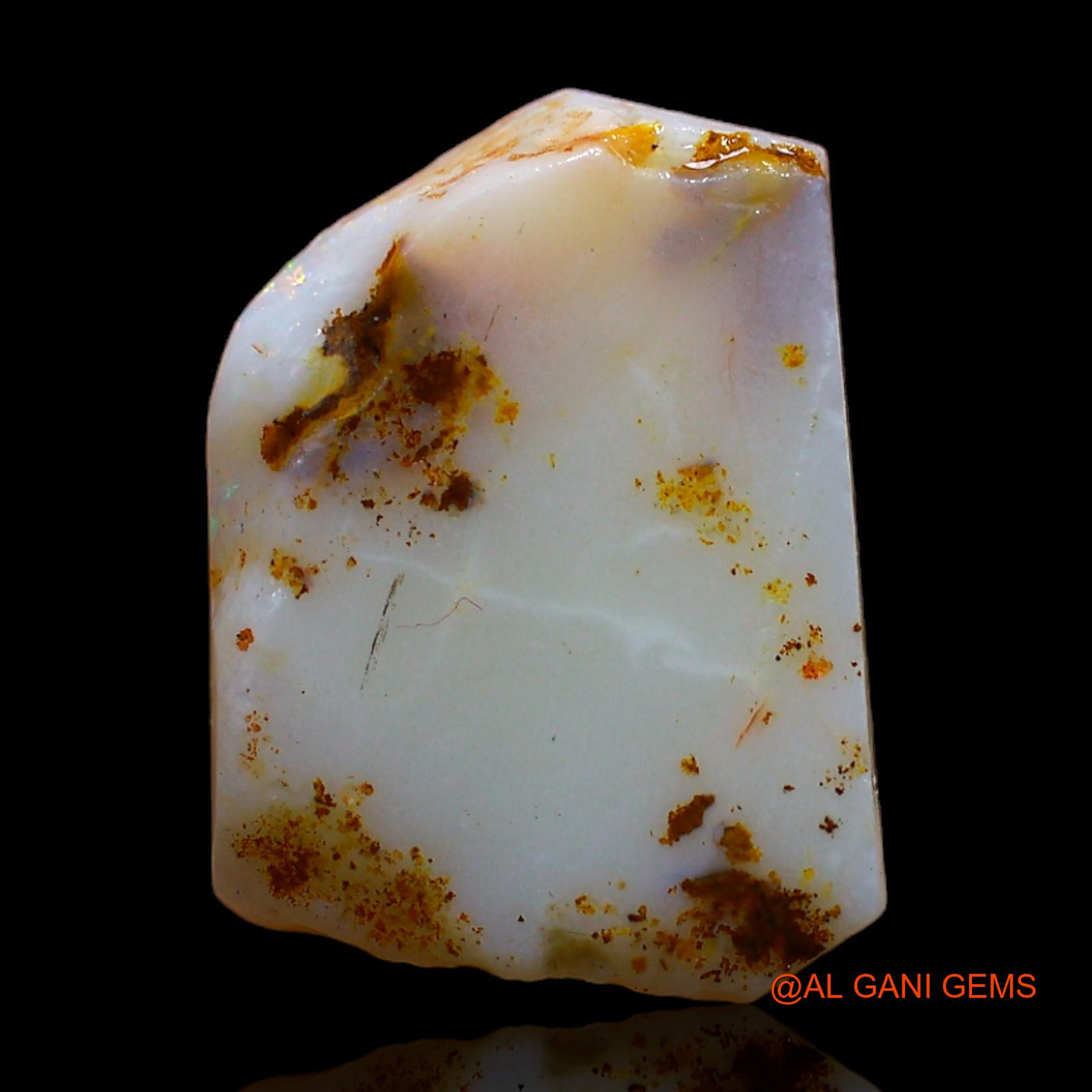 5.00 Cts Natural Australian Fire Opal Loose Gemstone Fancy Rough 15x11x3 mm RC-344