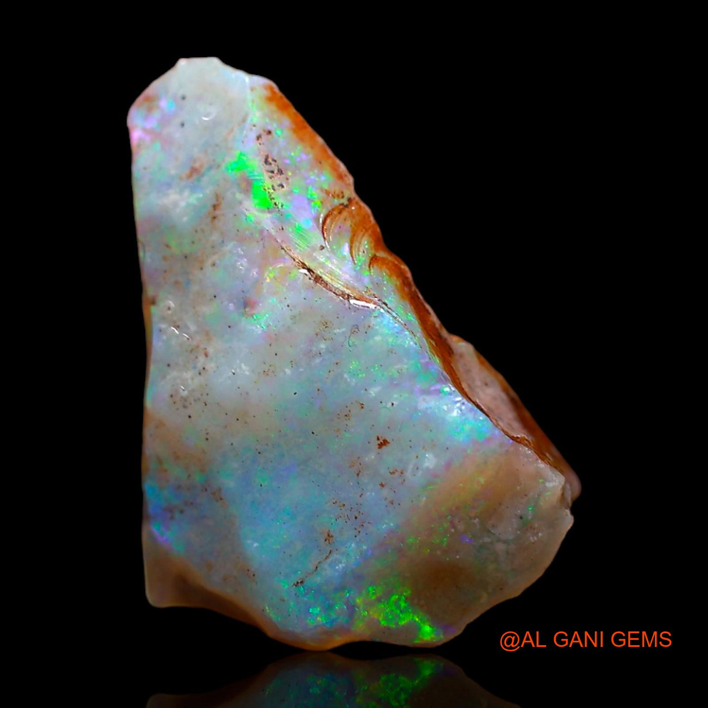 4.00 Cts Natural Australian Fire Opal Loose Gemstone Fancy Rough 16x12x5 mm RC-346