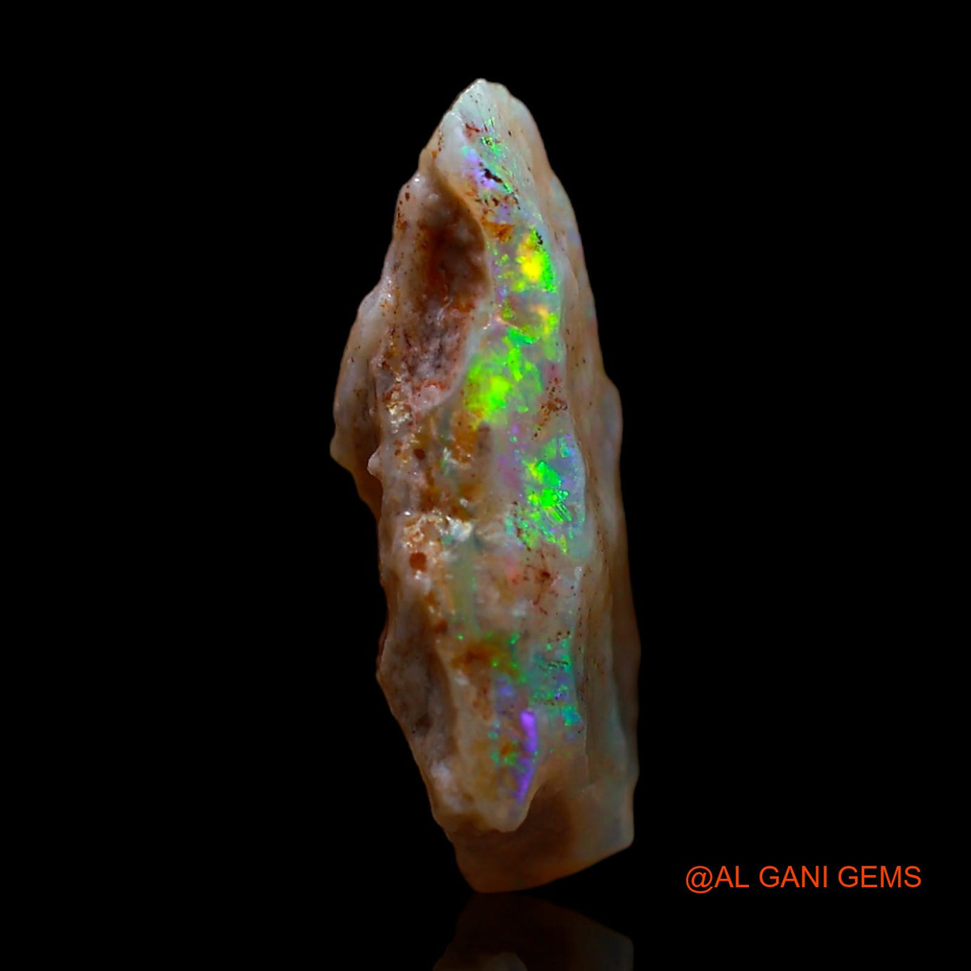 4.00 Cts Natural Australian Fire Opal Loose Gemstone Fancy Rough 16x12x5 mm RC-346
