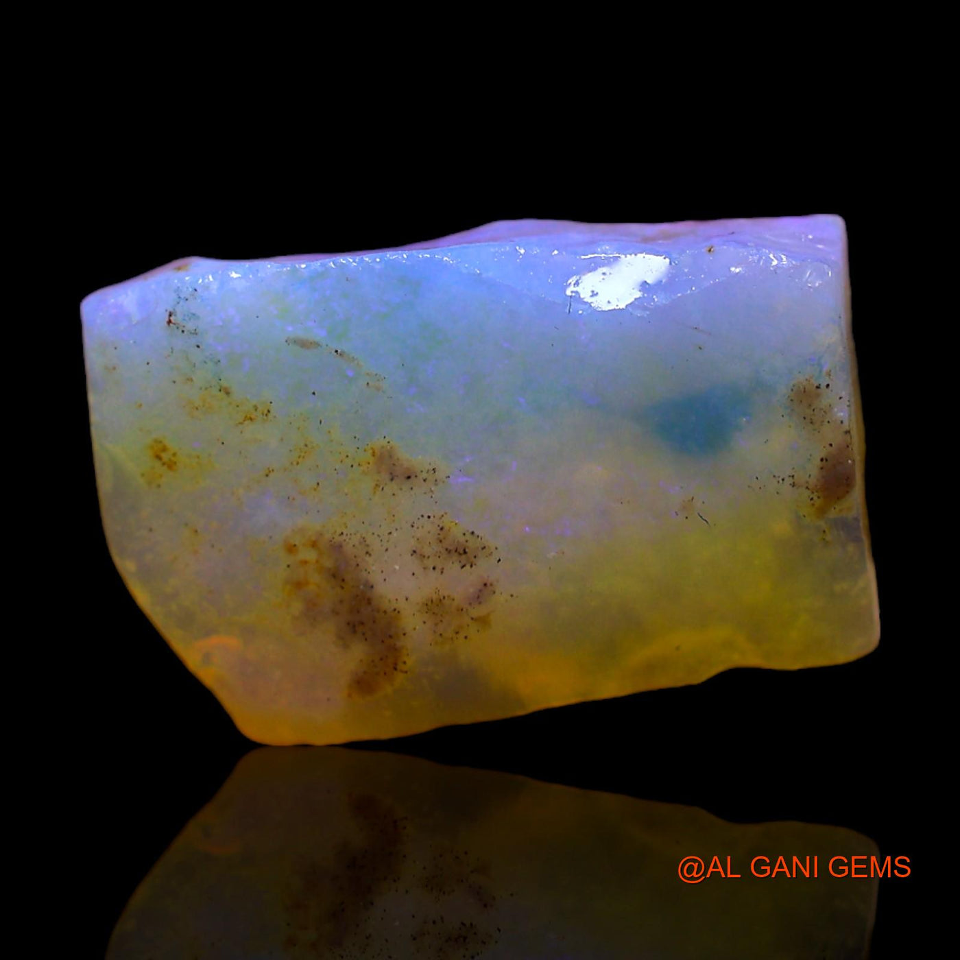 Natural Untreated Fire Opal Loose Gemstone Fancy Rough From Australia 6.00 Cts 15x9x4 mm RC-347