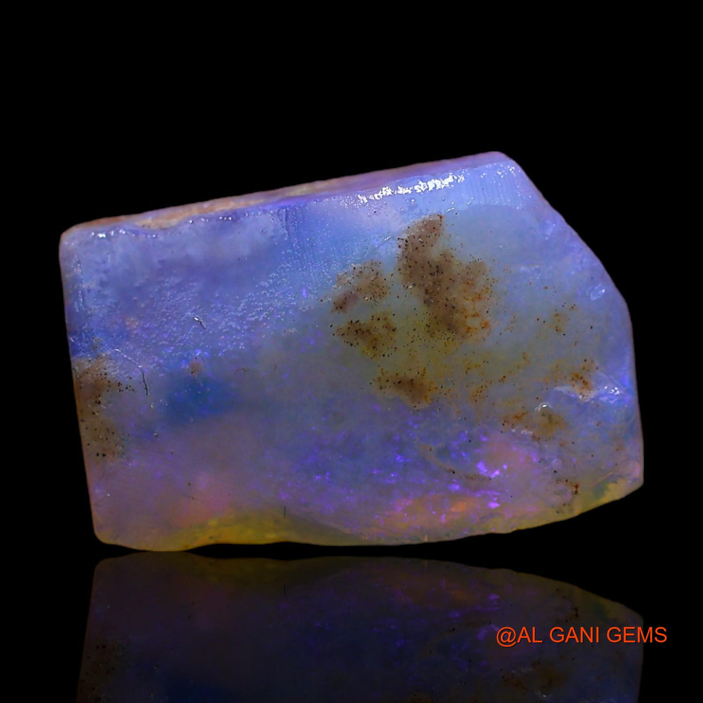 Natural Untreated Fire Opal Loose Gemstone Fancy Rough From Australia 6.00 Cts 15x9x4 mm RC-347