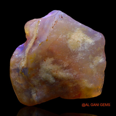 Natural Untreated Fire Opal Loose Gemstone Fancy Rough From Australia 5.00 Cts 15x14x4 mm RC-348
