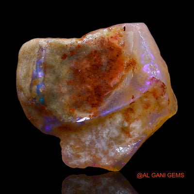 Natural Untreated Fire Opal Loose Gemstone Fancy Rough From Australia 5.00 Cts 15x14x4 mm RC-348