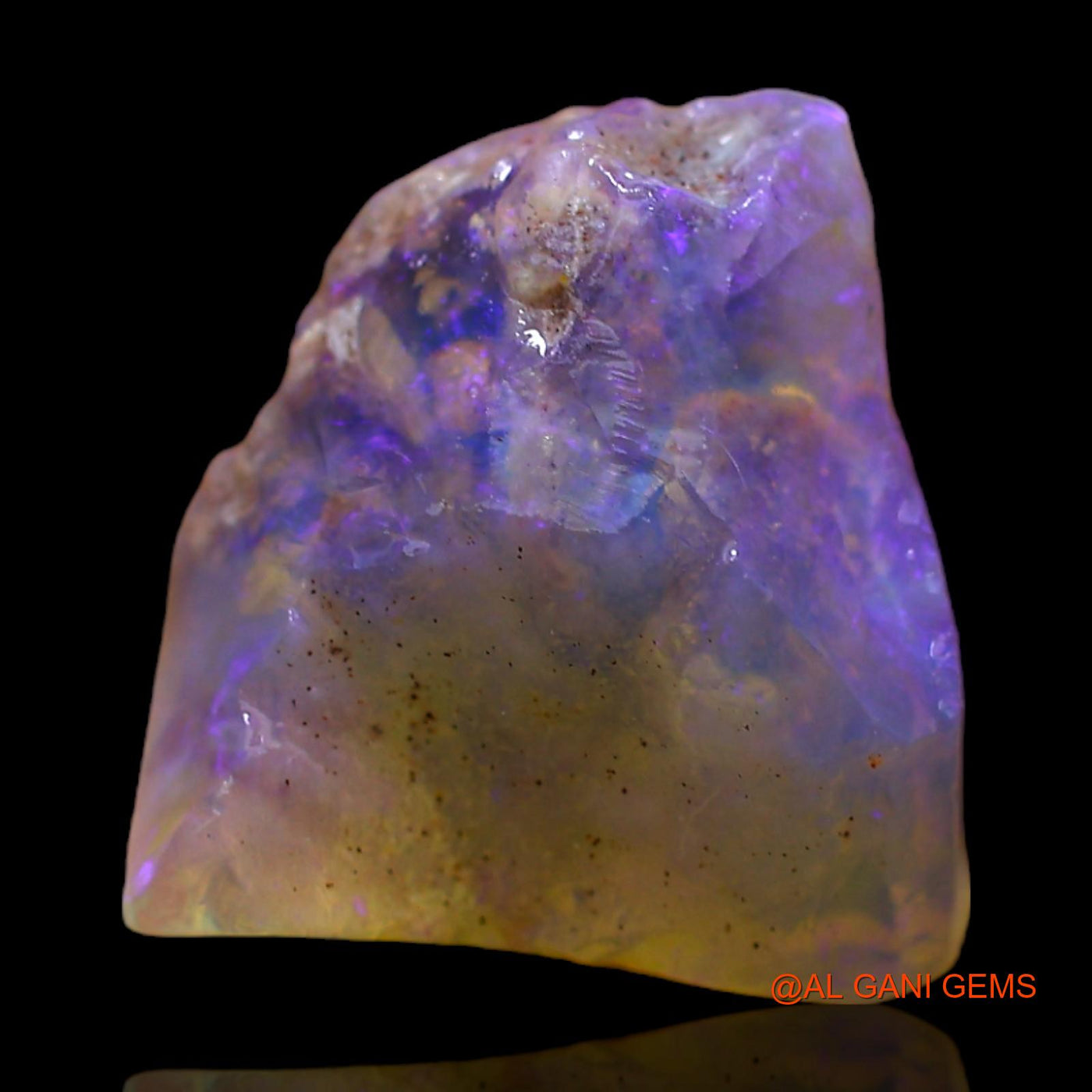 7.00 Cts Natural Australian Fire Opal Loose Gemstone Fancy Rough 13x13x8 mm RC-349