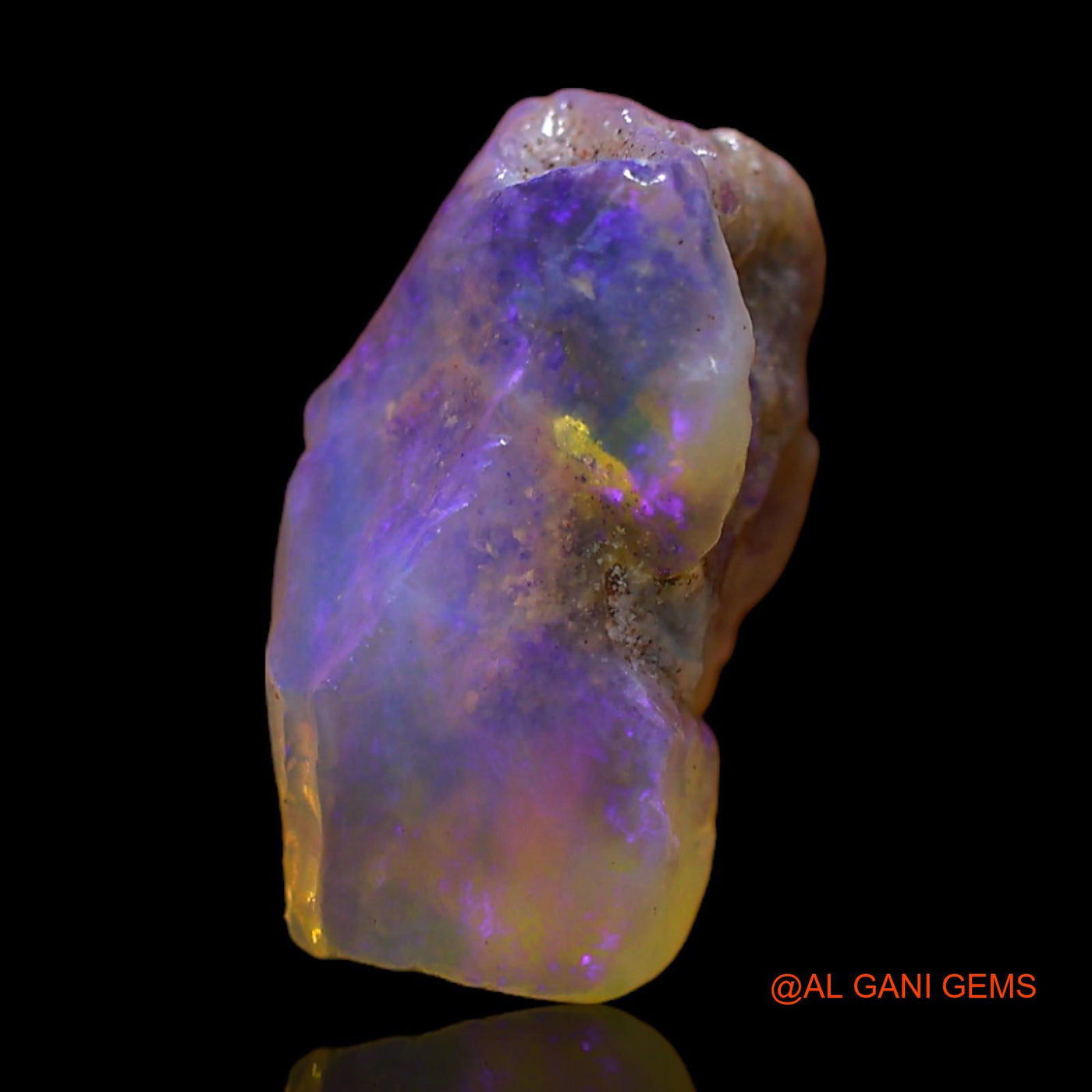 7.00 Cts Natural Australian Fire Opal Loose Gemstone Fancy Rough 13x13x8 mm RC-349