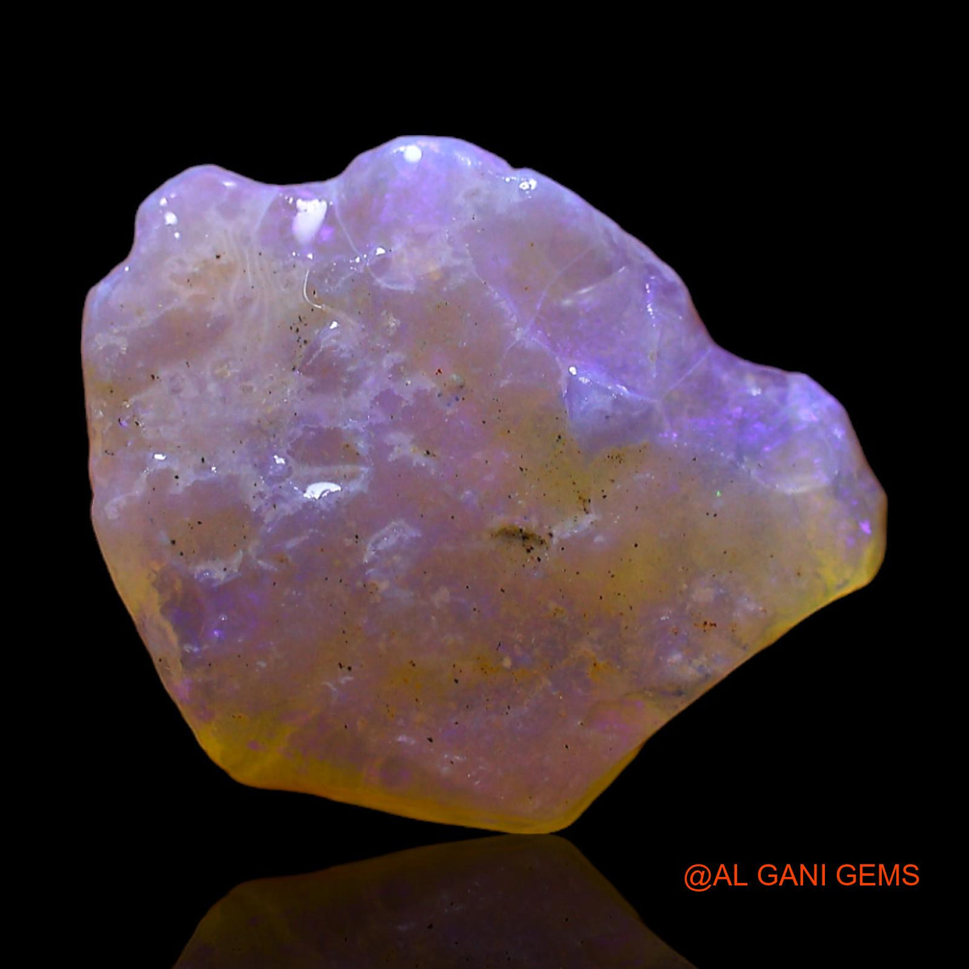 4.00 Cts Unheated Australian Fire Opal Loose Gemstone Fancy Rough Natural 15x13x3 mm RC-352
