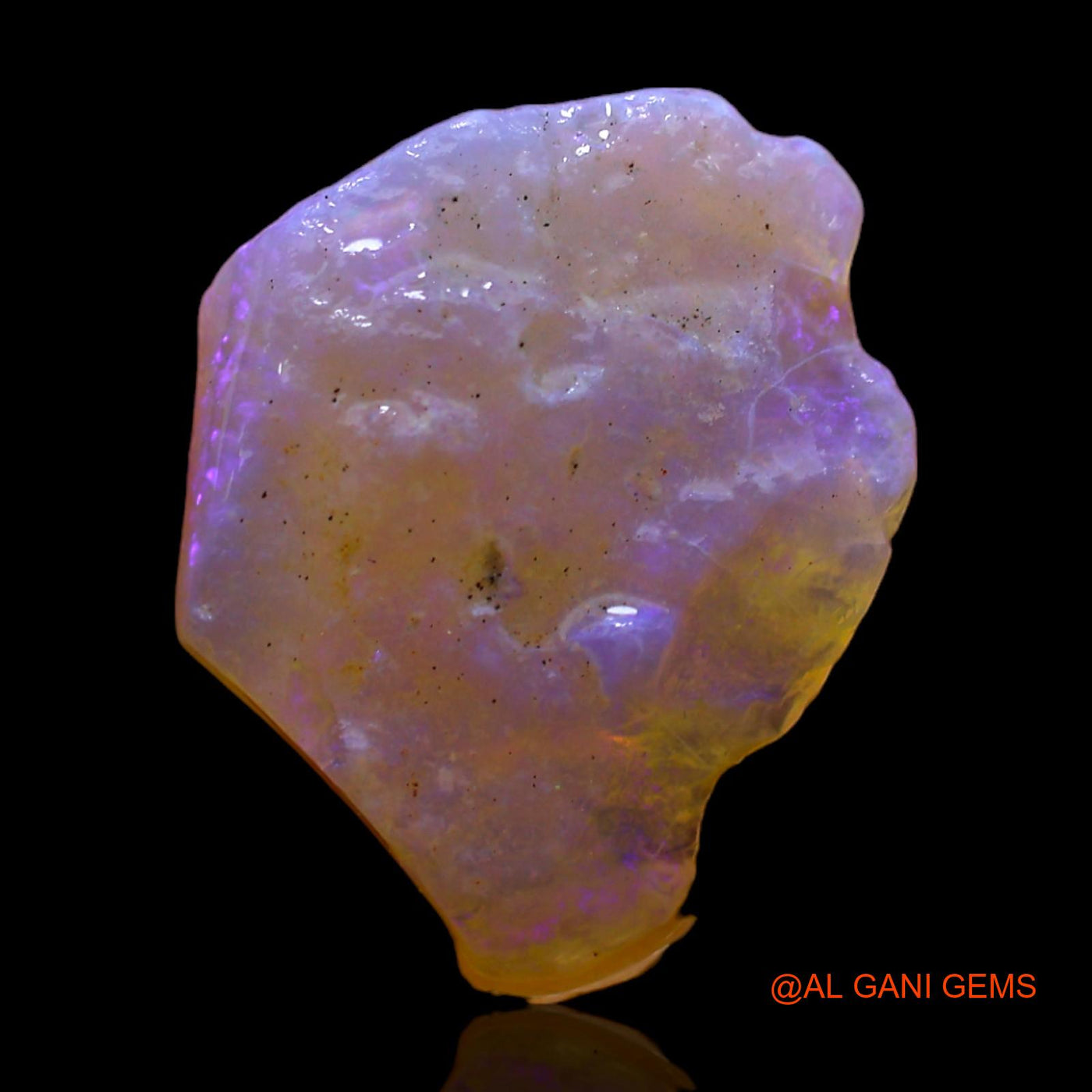 4.00 Cts Unheated Australian Fire Opal Loose Gemstone Fancy Rough Natural 15x13x3 mm RC-352