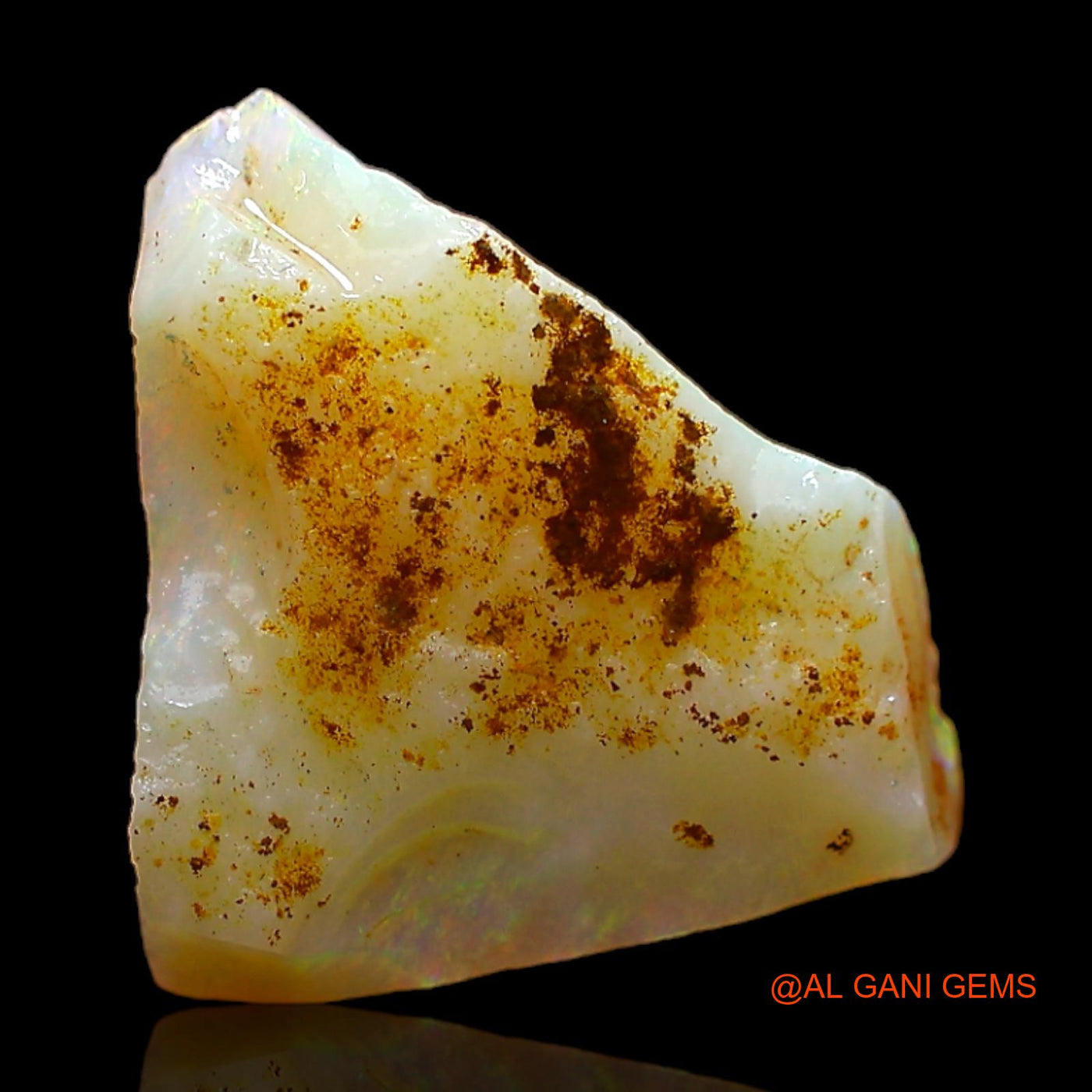 4.00 Cts Natural Australian Fire Opal Fancy Rough Loose Gemstone For Jewelry 13x12x4 mm RC-353