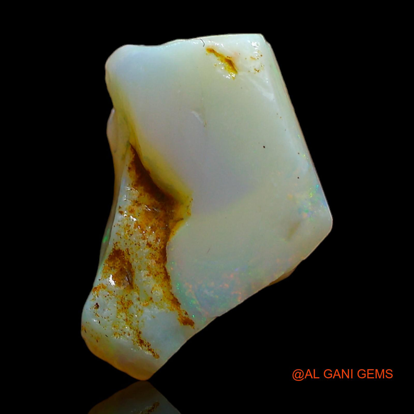 5.00 Cts Natural Australian Fire Opal Loose Gemstone Fancy Rough 15x10x5 mm RC-356