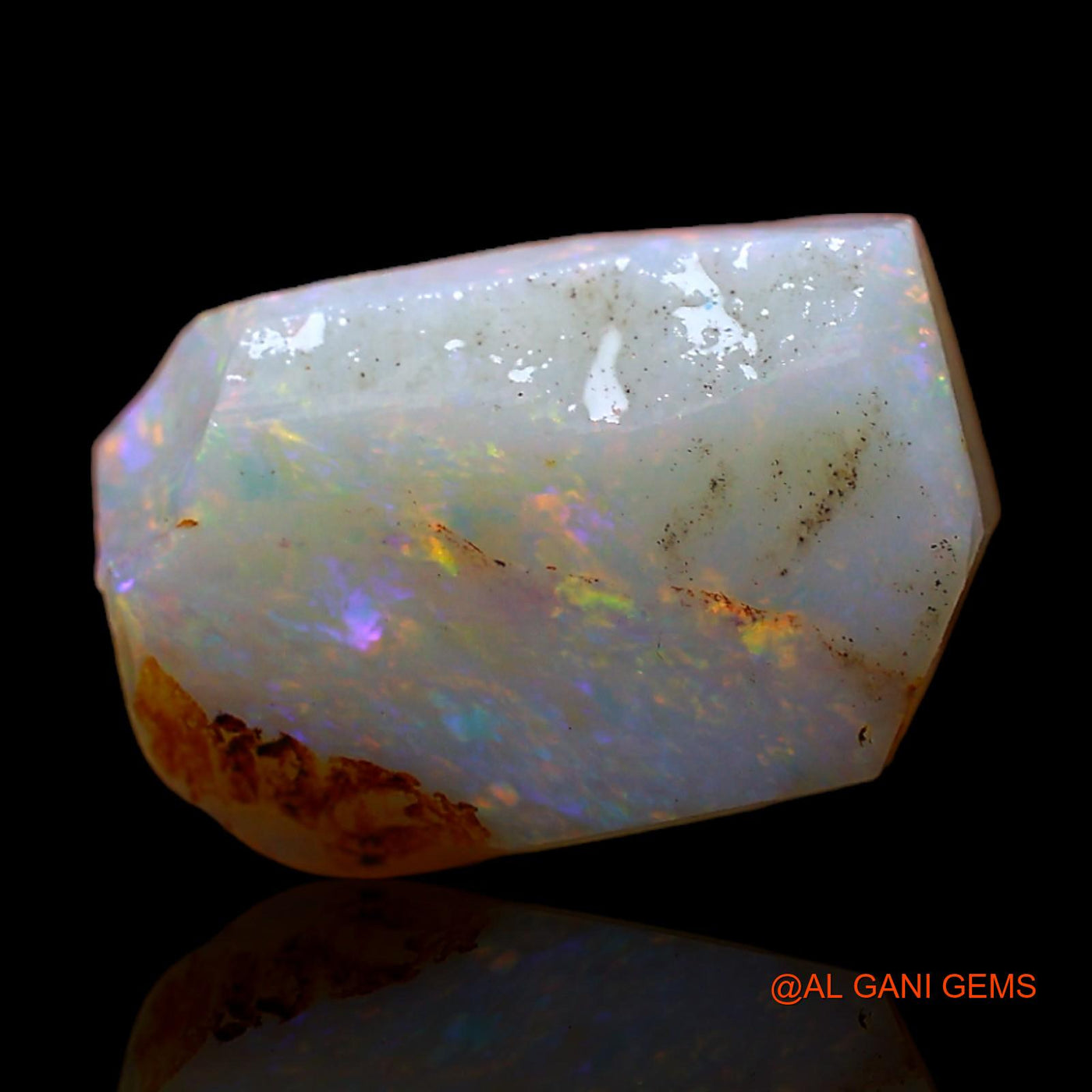 Natural Untreated Fire Opal Loose Gemstone Fancy Rough From Australia 5.00 Cts 14x9x4 mm RC-369