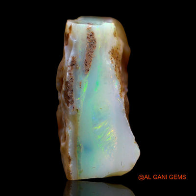 Natural Fire Opal Gemstone 24.00 Cts Loose Fancy Rough From Australia 21x16x10 mm RC-36