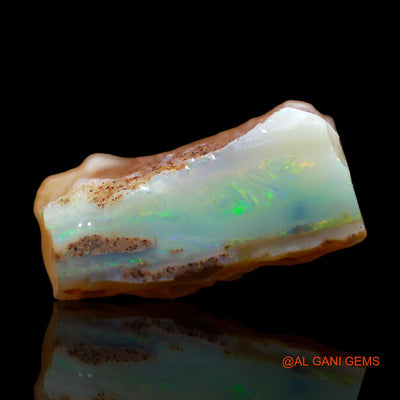 Natural Fire Opal Gemstone 24.00 Cts Loose Fancy Rough From Australia 21x16x10 mm RC-36