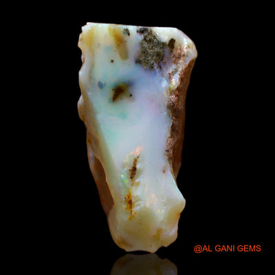 Natural Fire Opal Gemstone 24.00 Cts Loose Fancy Rough From Australia 21x16x10 mm RC-36
