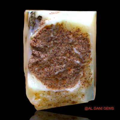 Natural Fire Opal Gemstone 24.00 Cts Loose Fancy Rough From Australia 21x16x10 mm RC-36