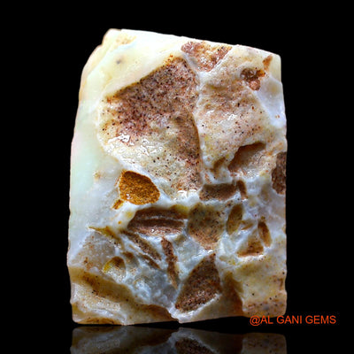 Natural Fire Opal Gemstone 24.00 Cts Loose Fancy Rough From Australia 21x16x10 mm RC-36