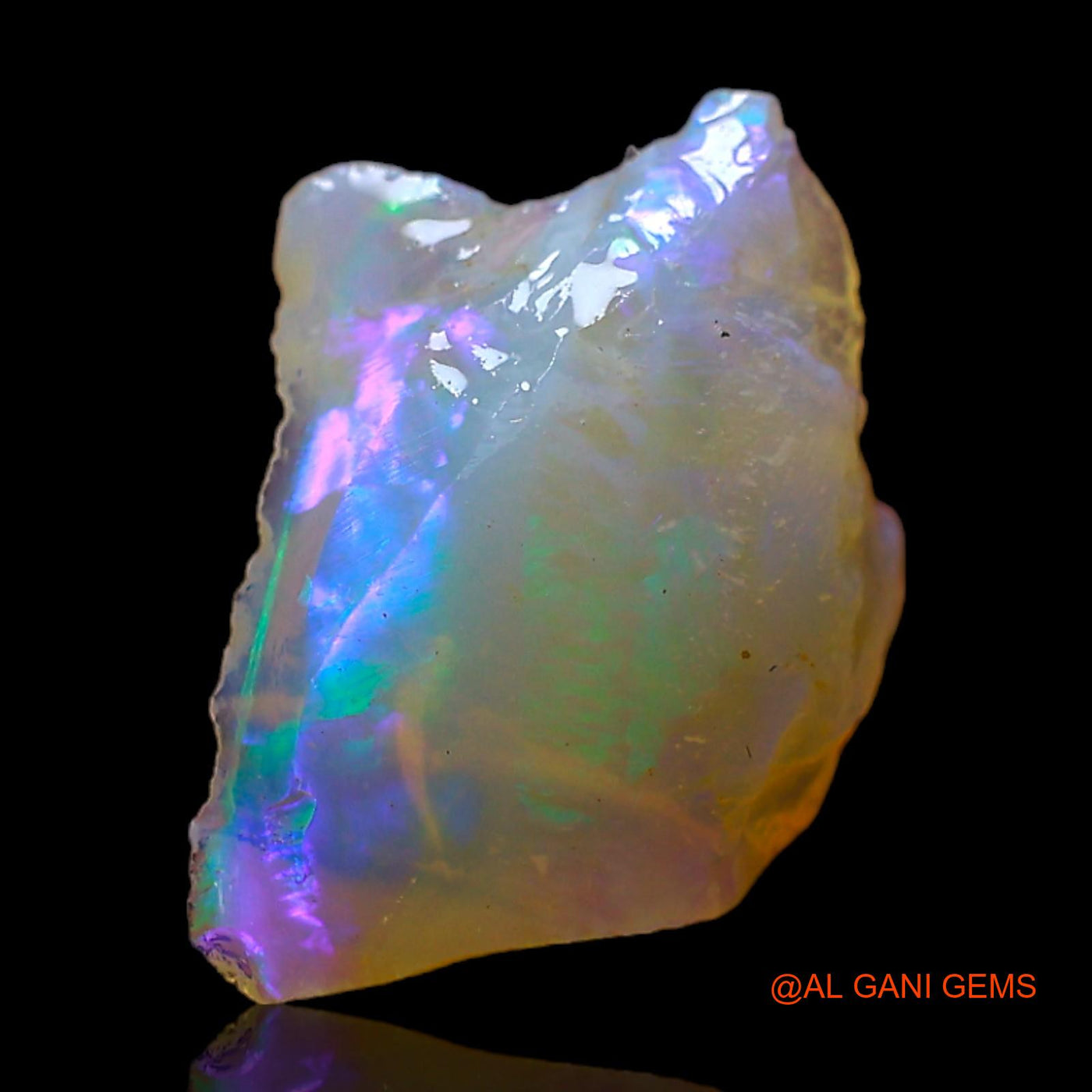 Natural Untreated Fire Opal Loose Gemstone Fancy Rough From Australia 3.00 Cts 16x11x5 mm RC-370