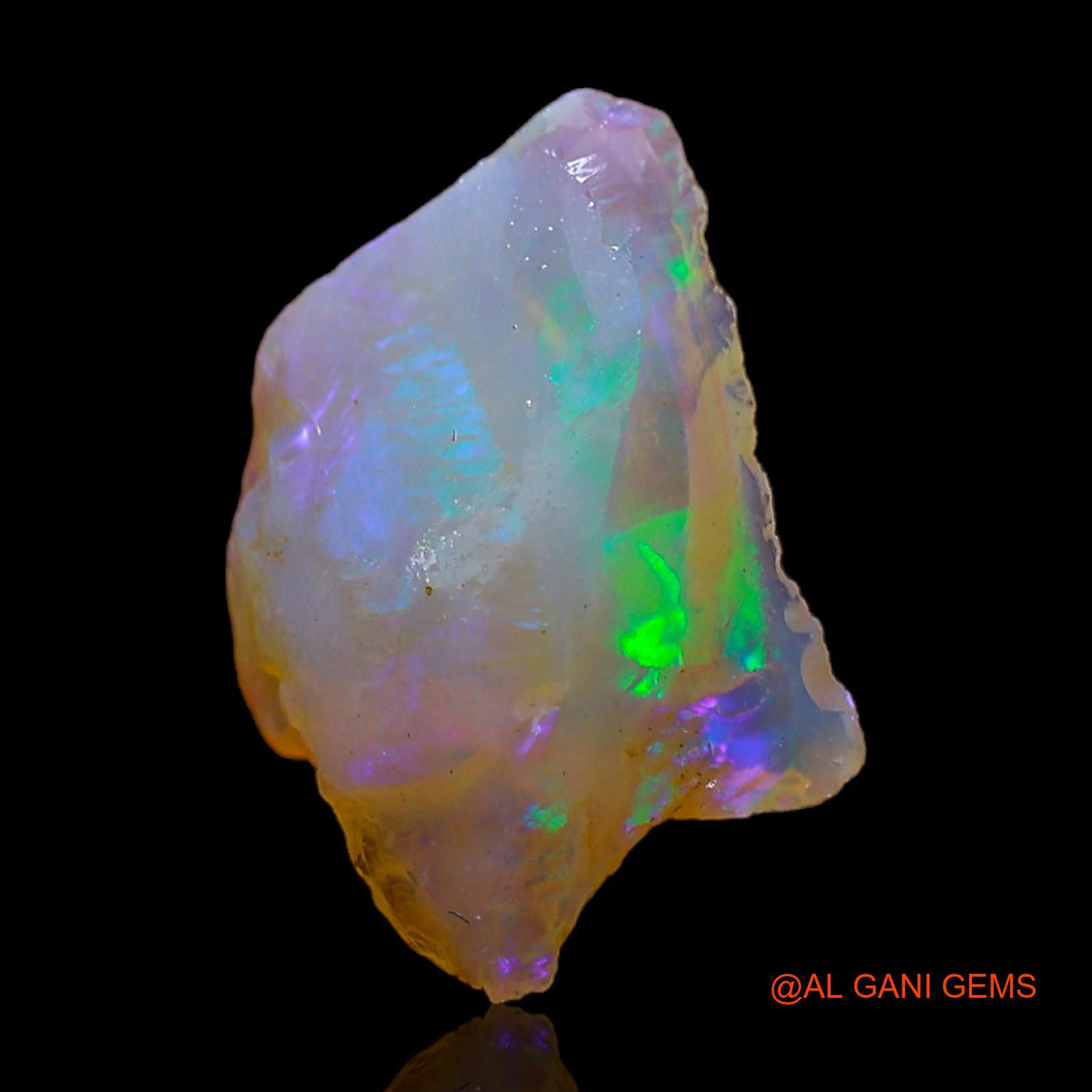 Natural Untreated Fire Opal Loose Gemstone Fancy Rough From Australia 3.00 Cts 16x11x5 mm RC-370