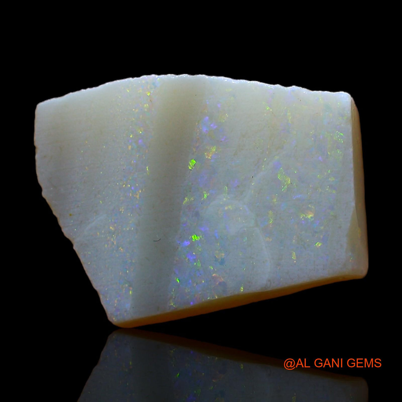 Natural Untreated Fire Opal Loose Gemstone Fancy Rough From Australia 3.00 Cts 14x10x2 mm RC-372
