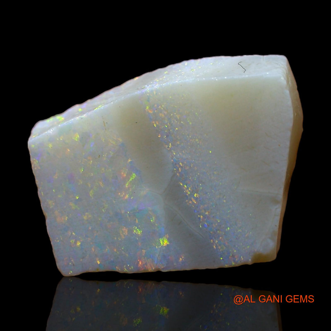 Natural Untreated Fire Opal Loose Gemstone Fancy Rough From Australia 3.00 Cts 14x10x2 mm RC-372