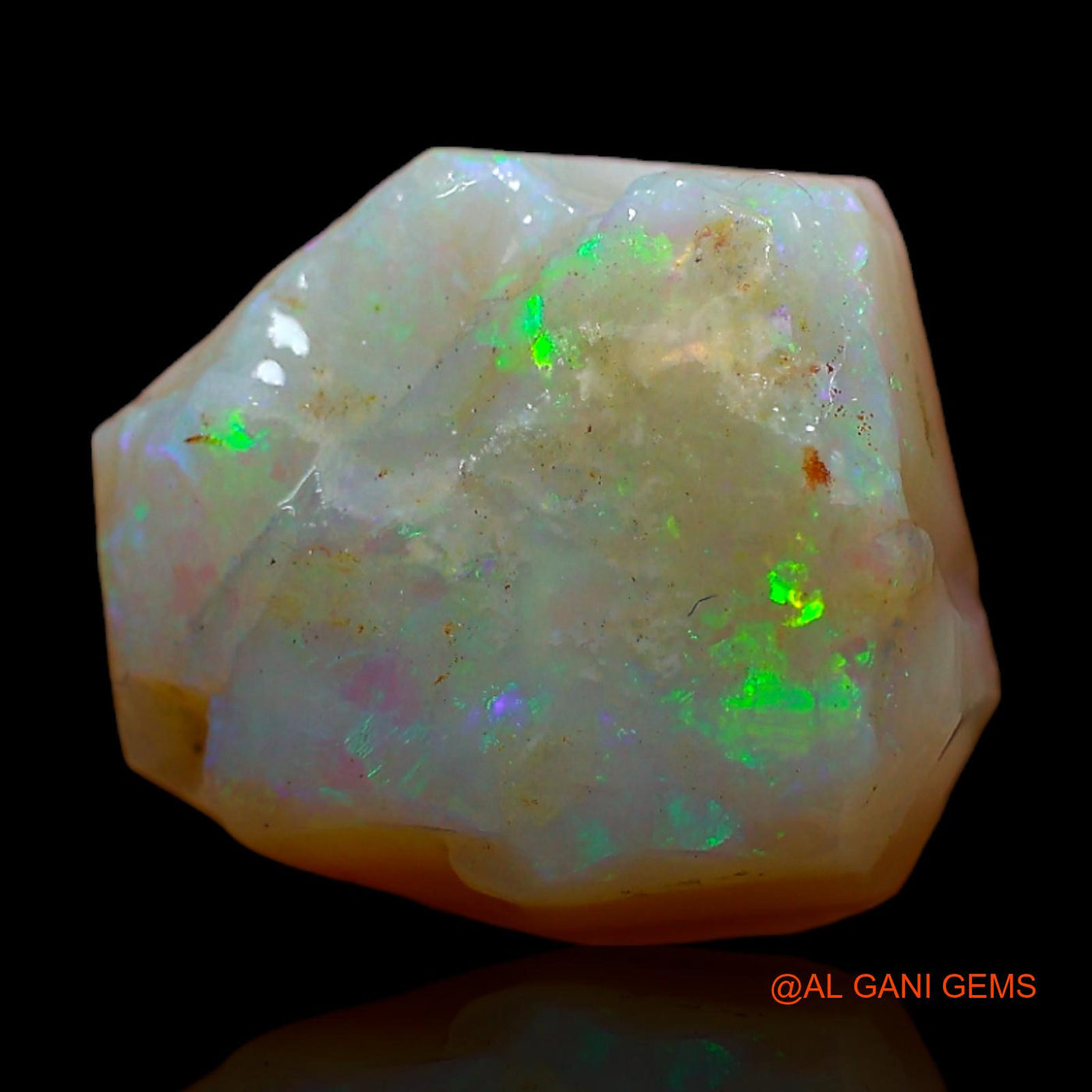 Natural Untreated Fire Opal Loose Gemstone Fancy Rough From Australia 6.00 Cts 13x11x5 mm RC-377