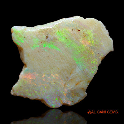 Natural Fire Opal Gemstone 9.00 Cts Loose Fancy Rough From Australia 27x23x3 mm RC-37