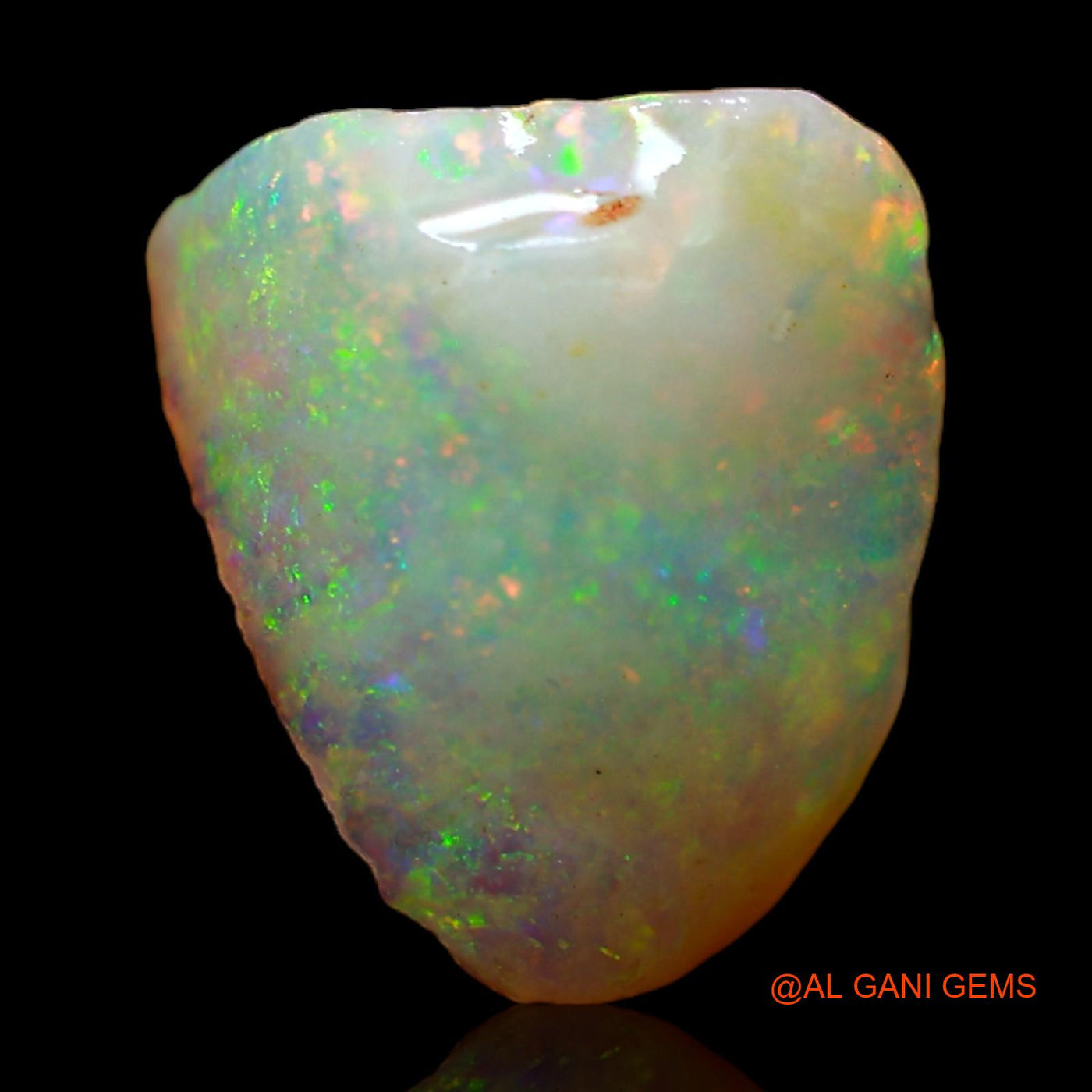 Natural Fire Opal Gemstone 3.00 Cts Loose Fancy Rough From Australia 12x11x5 mm RC-383