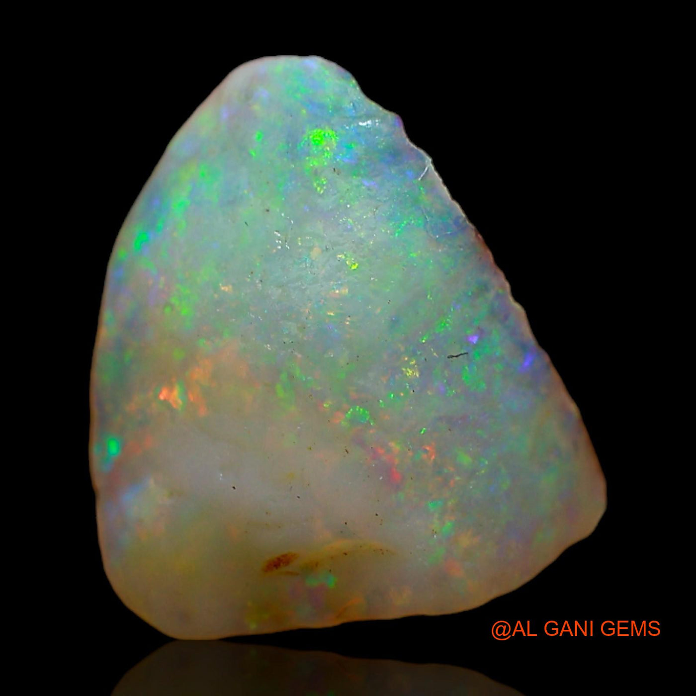 Natural Fire Opal Gemstone 3.00 Cts Loose Fancy Rough From Australia 12x11x5 mm RC-383