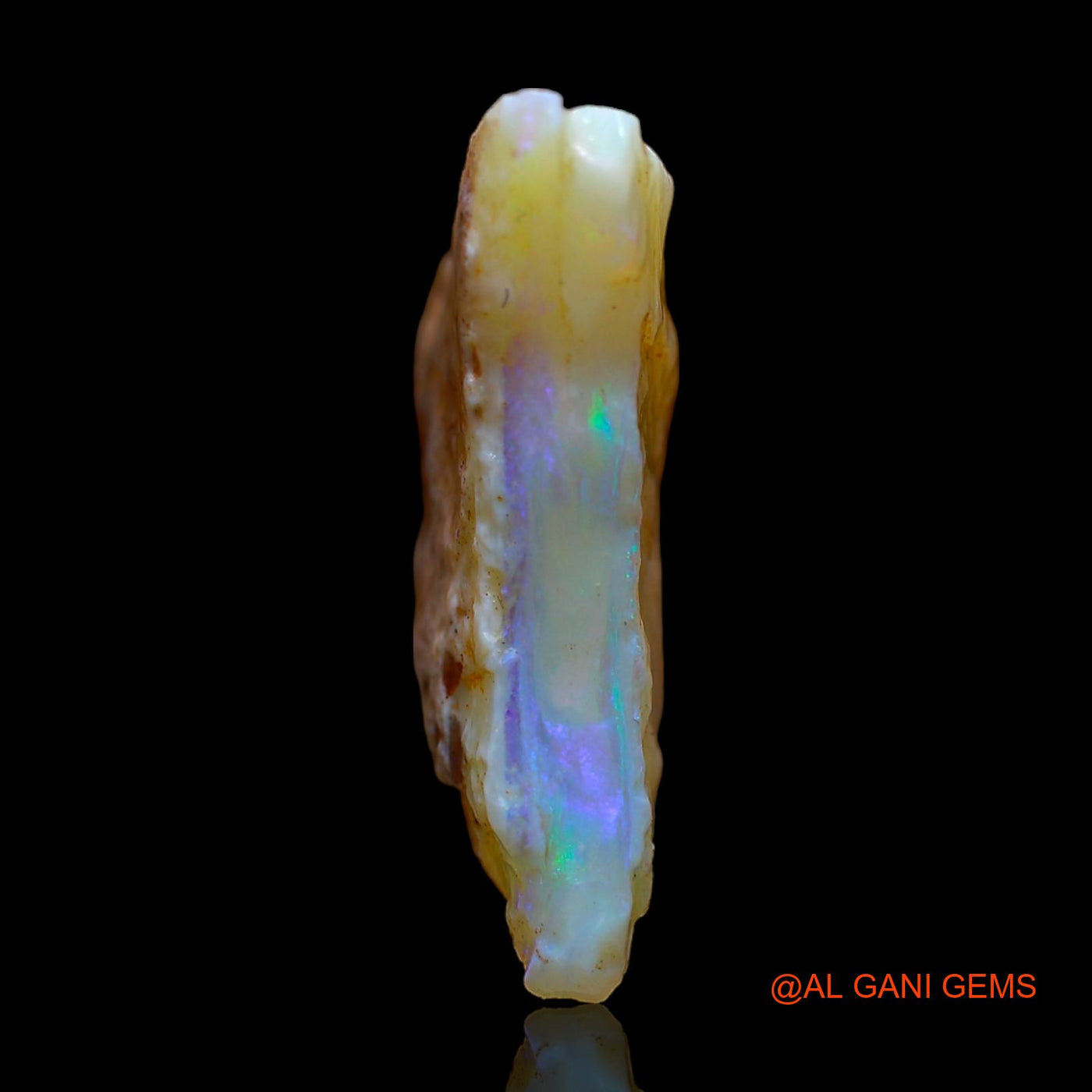 12.00 Cts Natural Australian Fire Opal Loose Gemstone Fancy Rough 21x20x5 mm RC-39