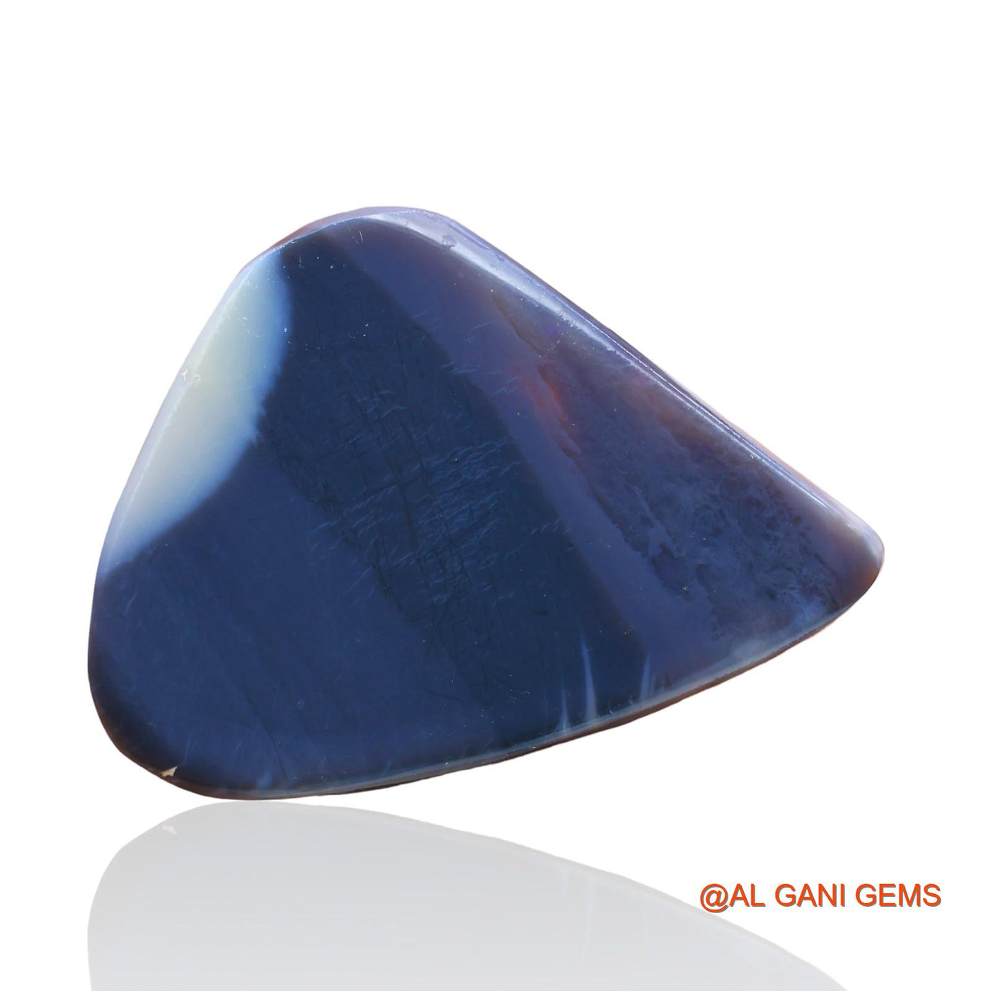 58.00 Cts Natural Australian Black Opal Loose Gemstone Fancy Cabochon 45x40x4 mm RC-3