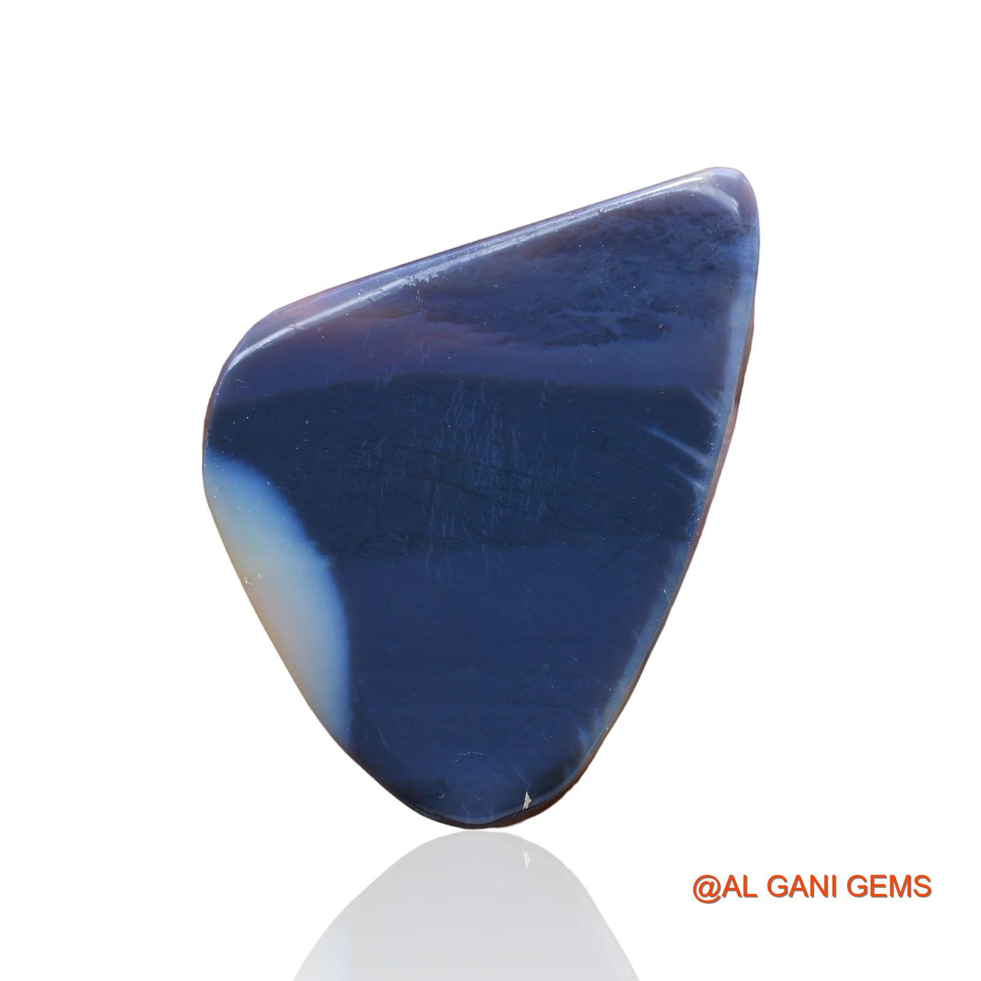 58.00 Cts Natural Australian Black Opal Loose Gemstone Fancy Cabochon 45x40x4 mm RC-3