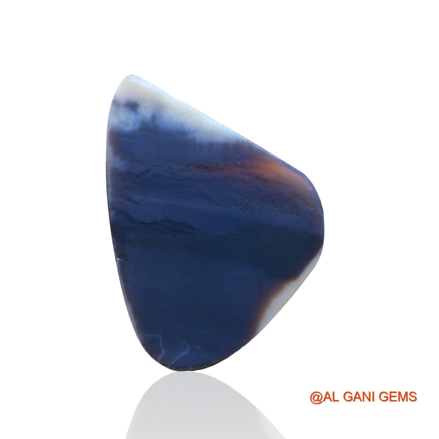 58.00 Cts Natural Australian Black Opal Loose Gemstone Fancy Cabochon 45x40x4 mm RC-3