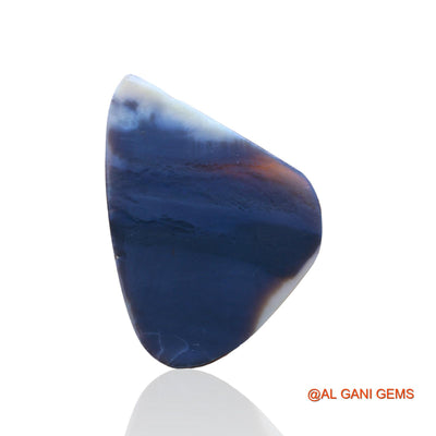 58.00 Cts Natural Australian Black Opal Loose Gemstone Fancy Cabochon 45x40x4 mm RC-3