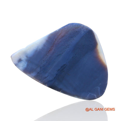 58.00 Cts Natural Australian Black Opal Loose Gemstone Fancy Cabochon 45x40x4 mm RC-3
