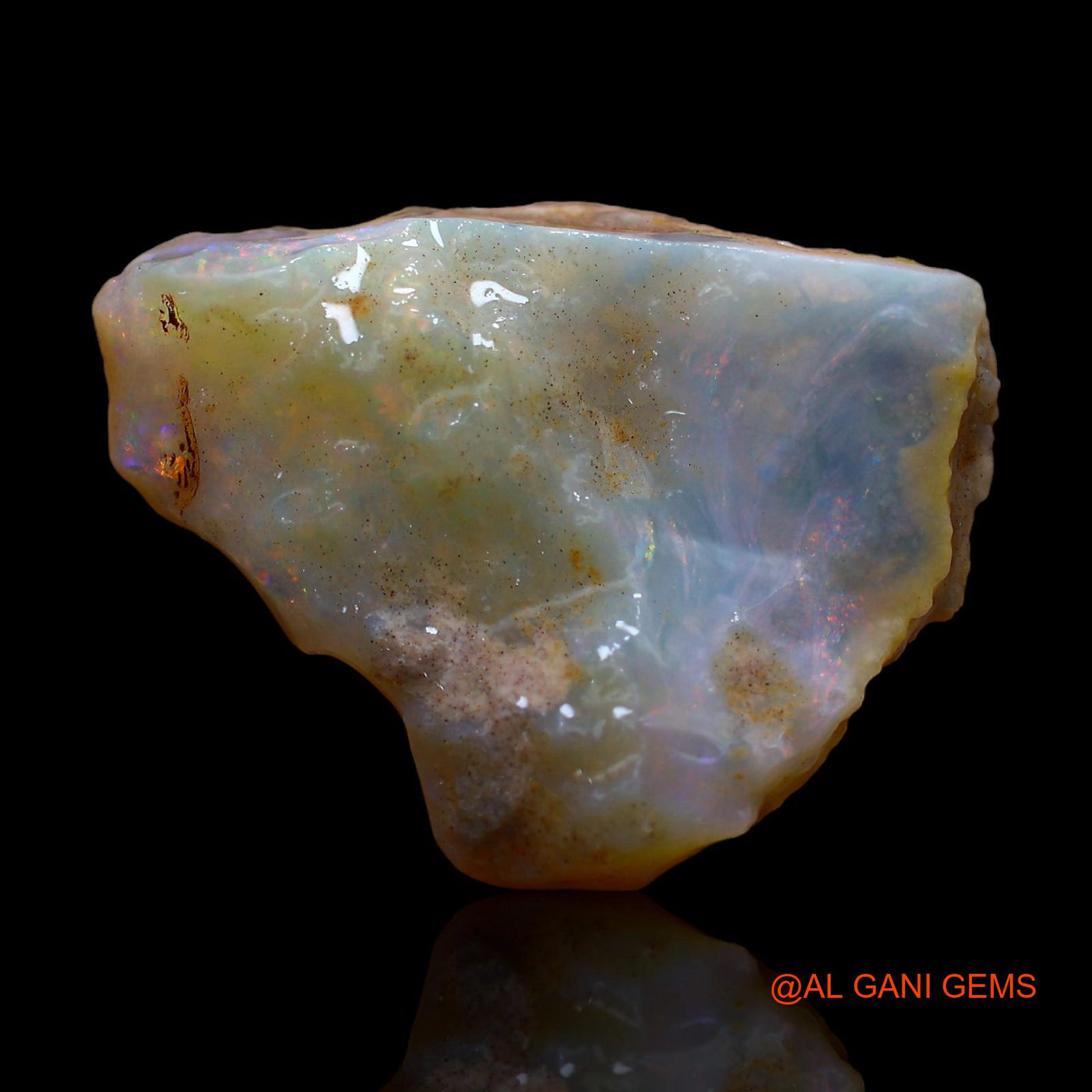 15.00 Cts Natural Australian Fire Opal Loose Gemstone Fancy Rough 26x20x6 mm RC-401