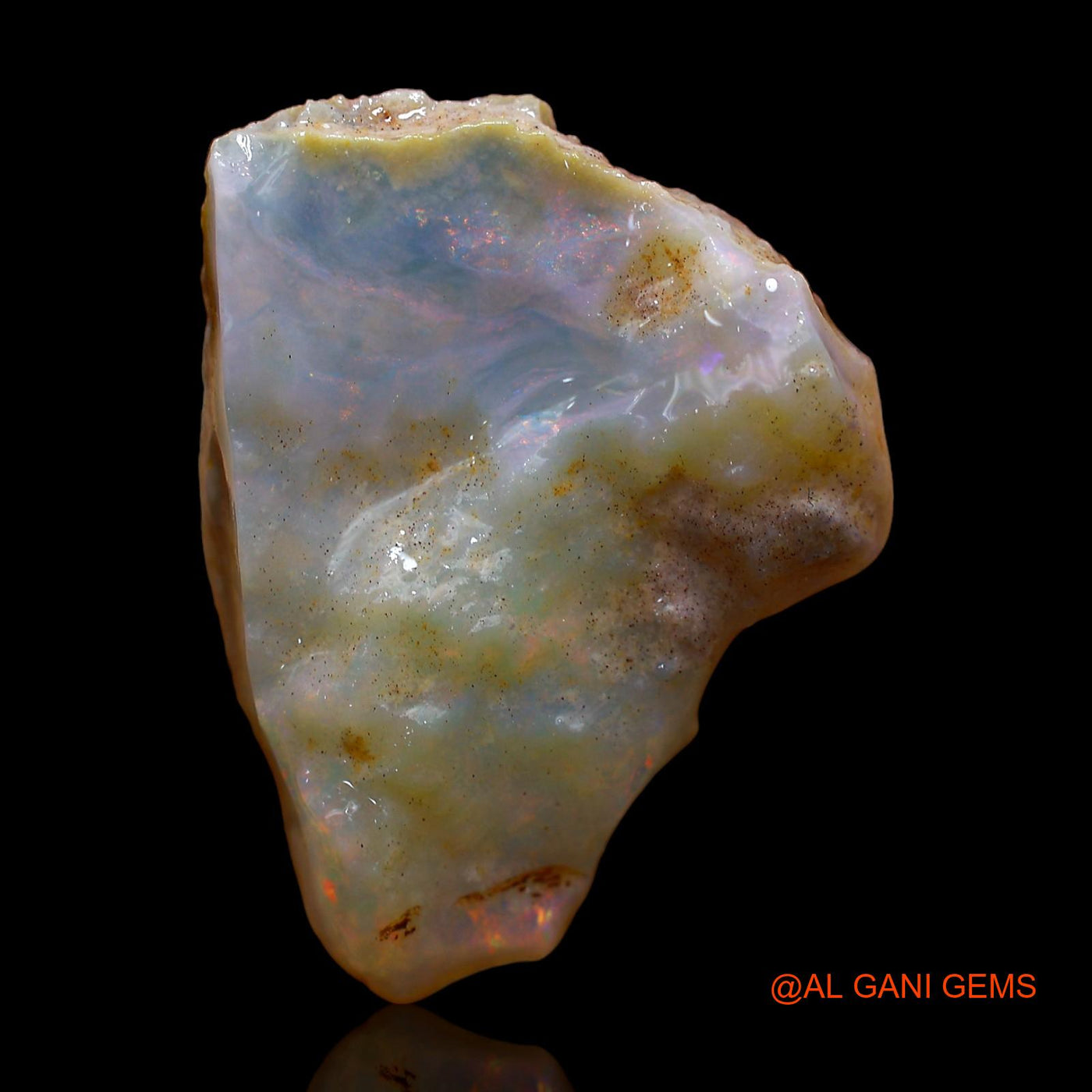 15.00 Cts Natural Australian Fire Opal Loose Gemstone Fancy Rough 26x20x6 mm RC-401