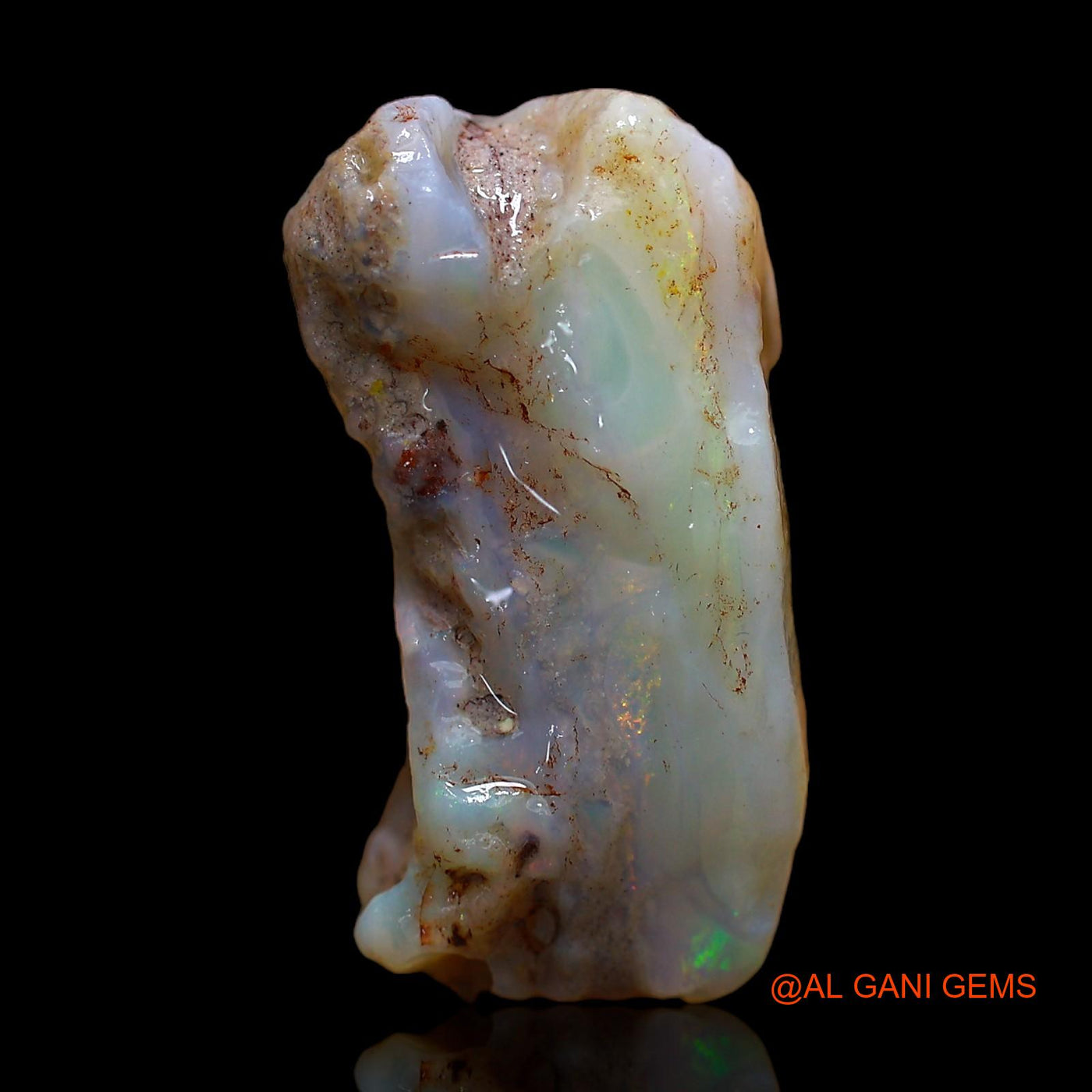Natural Untreated Fire Opal Loose Gemstone Fancy Rough From Australia 20.00 Cts 24x16x12 mm RC-403