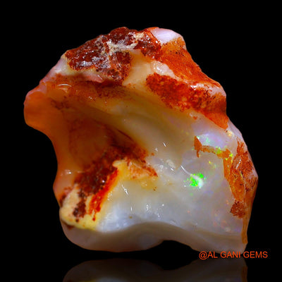 11.00 Cts Natural Australian Fire Opal Loose Gemstone Fancy Rough 23x19x6 mm RC-405