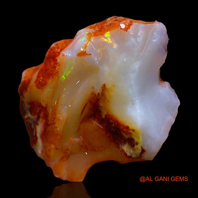 11.00 Cts Natural Australian Fire Opal Loose Gemstone Fancy Rough 23x19x6 mm RC-405