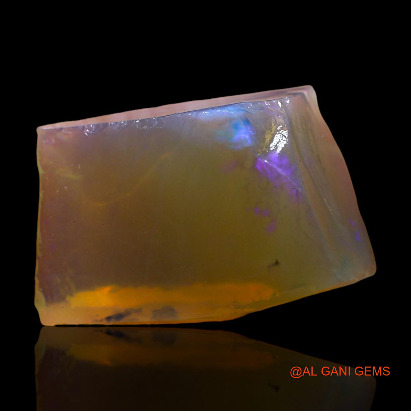 Natural Untreated Fire Opal Loose Gemstone Fancy Rough From Australia 14.00 Cts 19x13x7 mm RC-40