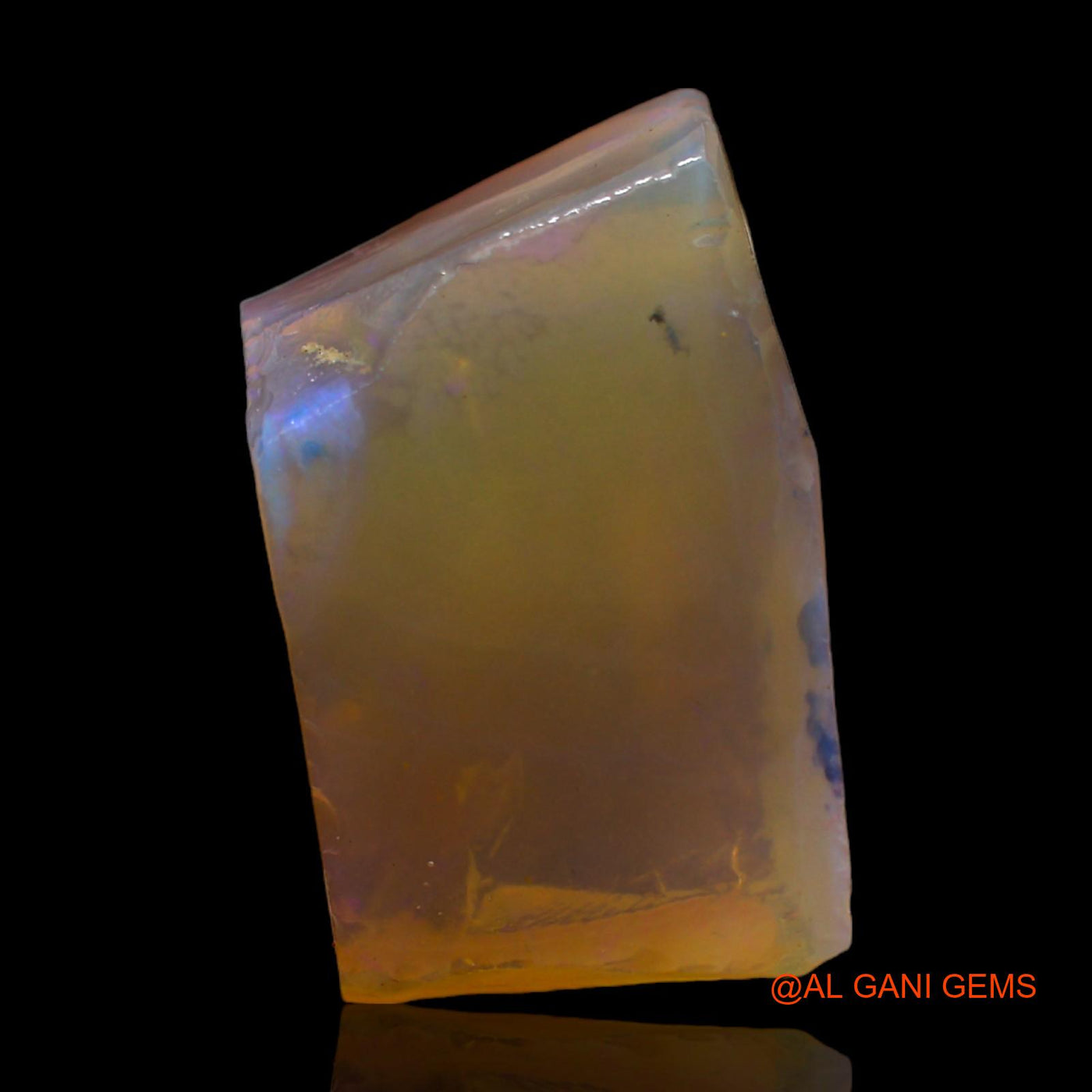 Natural Untreated Fire Opal Loose Gemstone Fancy Rough From Australia 14.00 Cts 19x13x7 mm RC-40