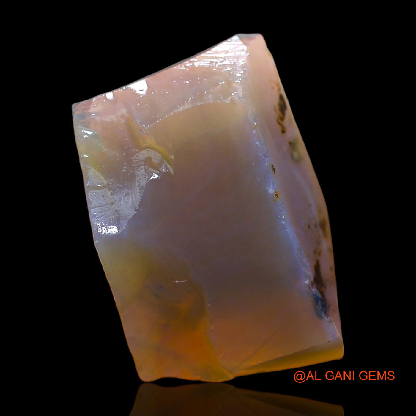 Natural Untreated Fire Opal Loose Gemstone Fancy Rough From Australia 14.00 Cts 19x13x7 mm RC-40