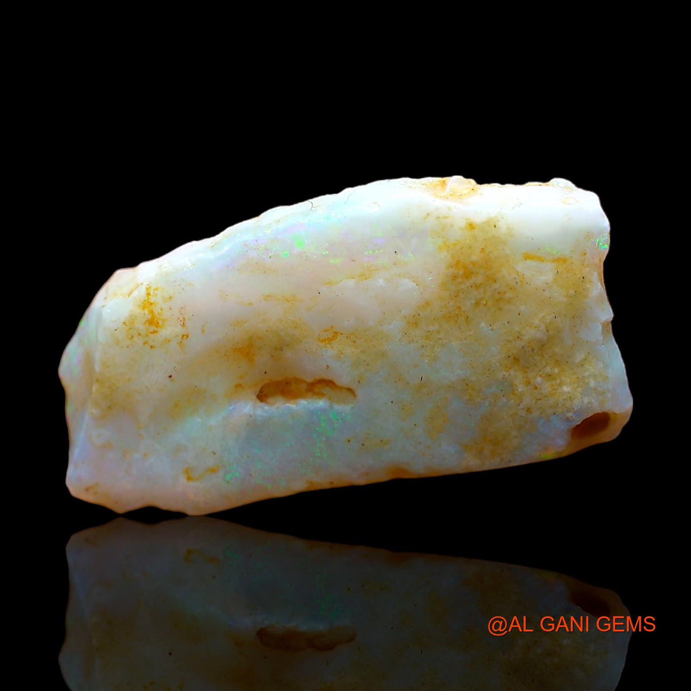 Natural Fire Opal Gemstone 9.00 Cts Loose Fancy Rough From Australia 25x13x3 mm RC-41
