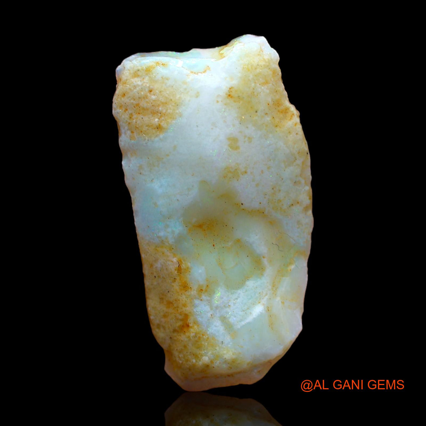 Natural Fire Opal Gemstone 9.00 Cts Loose Fancy Rough From Australia 25x13x3 mm RC-41