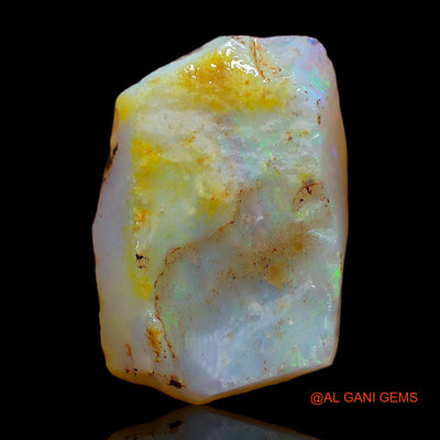 Natural Fire Opal Gemstone 8.00 Cts Loose Fancy Rough From Australia 20x16x4 mm RC-424