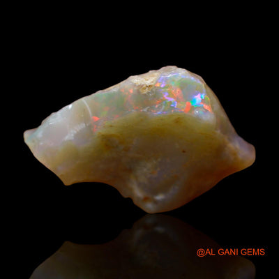 Natural Untreated Fire Opal Loose Gemstone Fancy Rough From Australia 9.00 Cts 17x14x9 mm RC-429