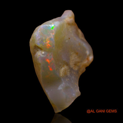 Natural Untreated Fire Opal Loose Gemstone Fancy Rough From Australia 9.00 Cts 17x14x9 mm RC-429