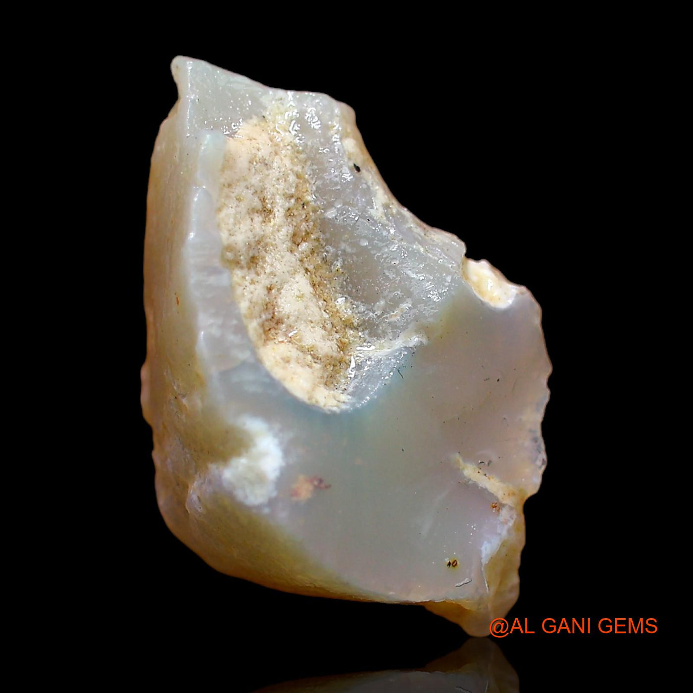 Natural Untreated Fire Opal Loose Gemstone Fancy Rough From Australia 9.00 Cts 17x14x9 mm RC-429