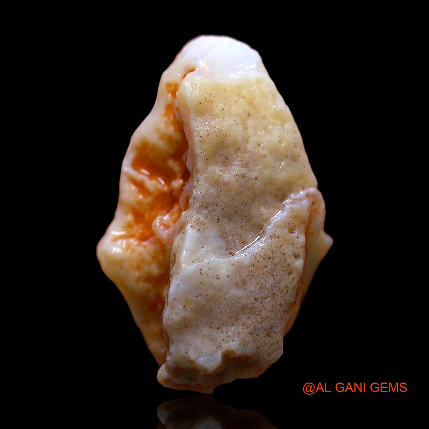 9.00 Cts Natural Australian Fire Opal Loose Gemstone Fancy Rough 21x14x8 mm RC-430