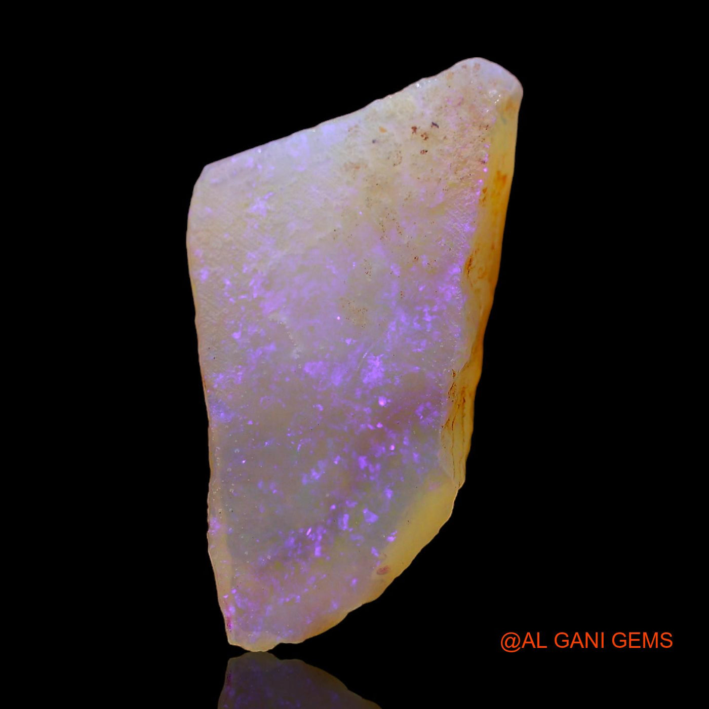 Natural Fire Opal Gemstone 6.00 Cts Loose Fancy Rough From Australia 18x12x4 mm RC-434